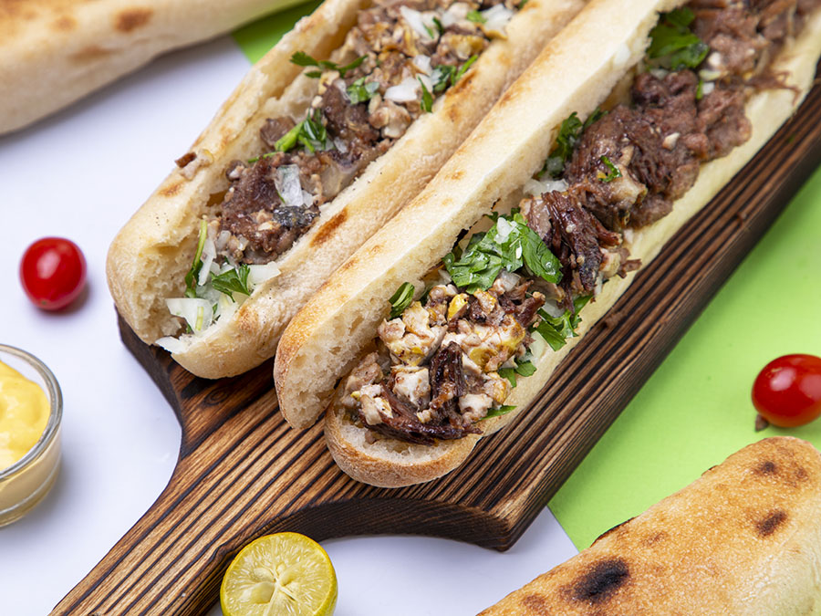 ساندویچ مغز و زبان