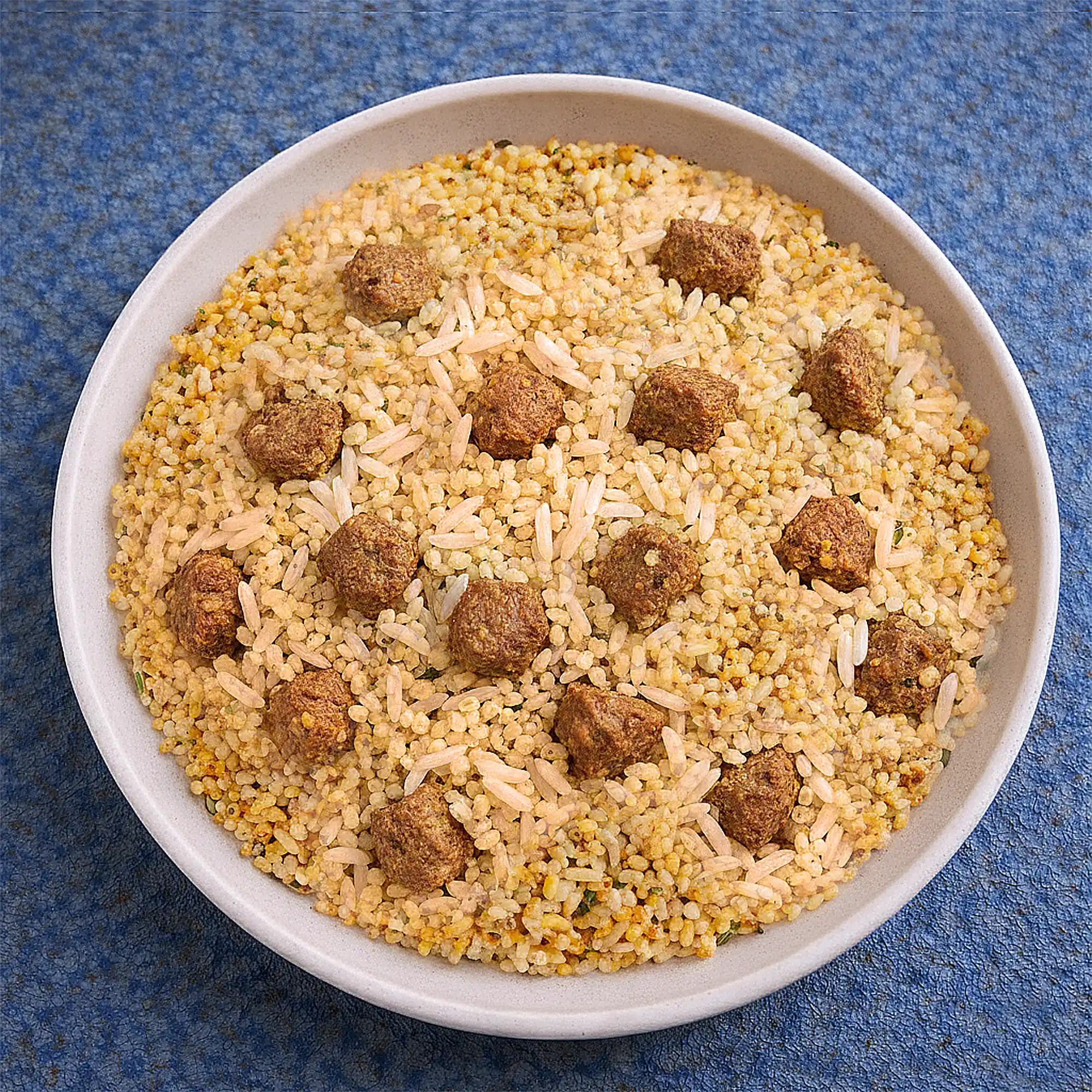 دَمی برنج و بلغور گندم