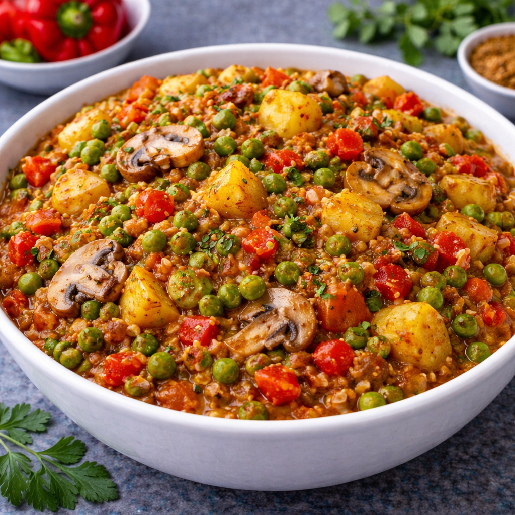 خوراک سبزیجات ادویه‌ای