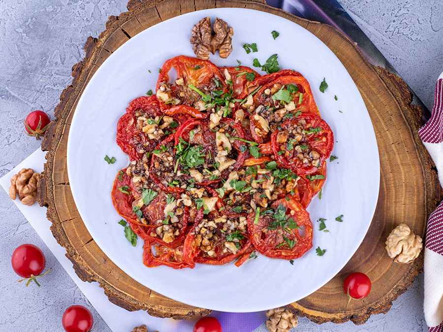 گوجهفرنگی با روغن زیتون