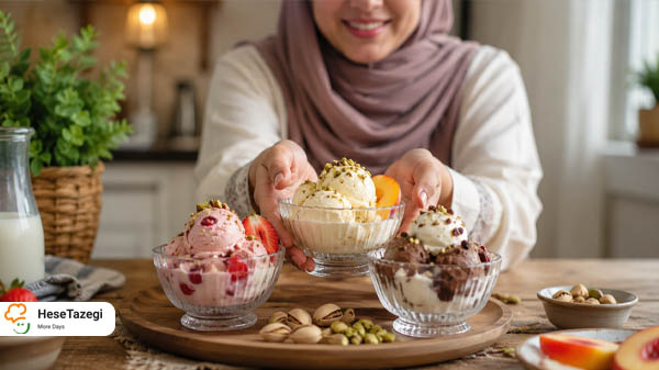 طرز تهیه بستنی خانگی 2