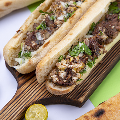 ساندویچ مغز و زبان
